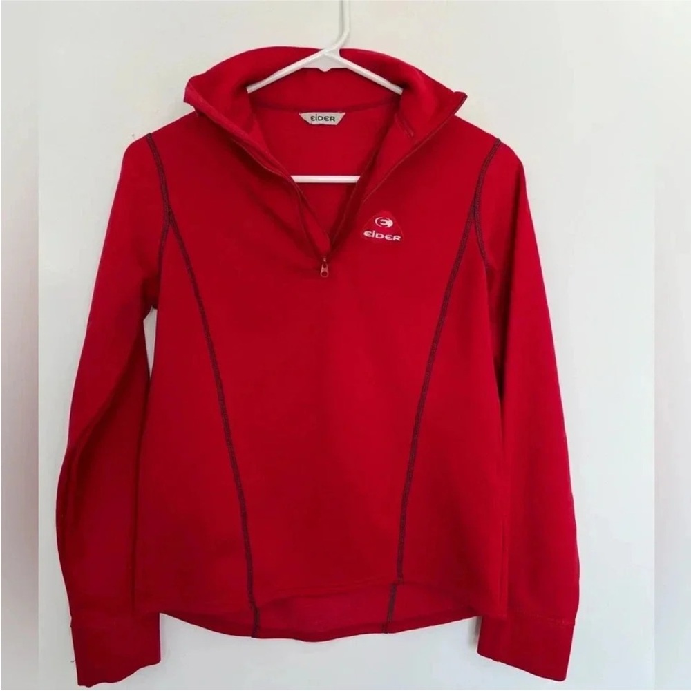 5/$20 Eider Red Half-Zip Pullover Size 38 (Small)